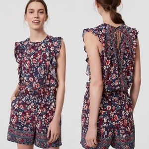 LOFT Rose Garden Flutter Sleeve Romper